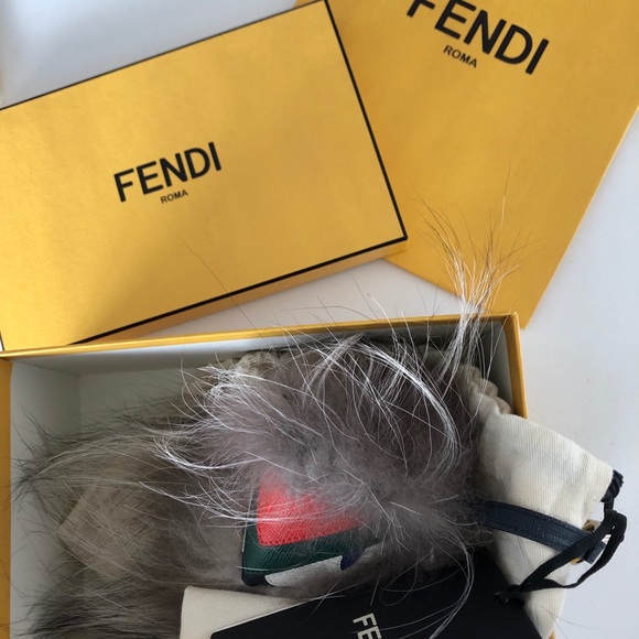 Fendi Monster Fox Fur Keycharm - Picture 14 of 14